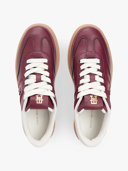 Leather Monogram Court Trainers