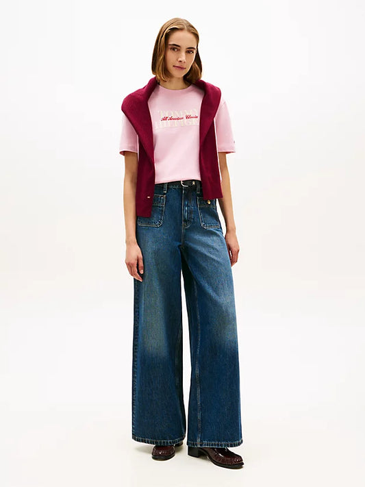 Classic Flock Logo Relaxed T-Shirt