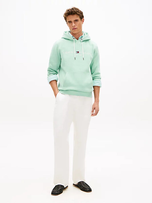 Logo Embroidery Fleece Hoody