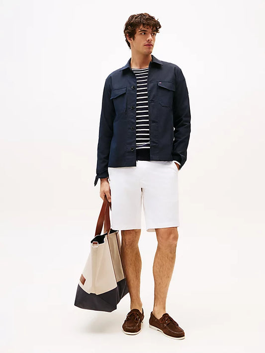 Flag Embroidery Twill Shirt Jacket