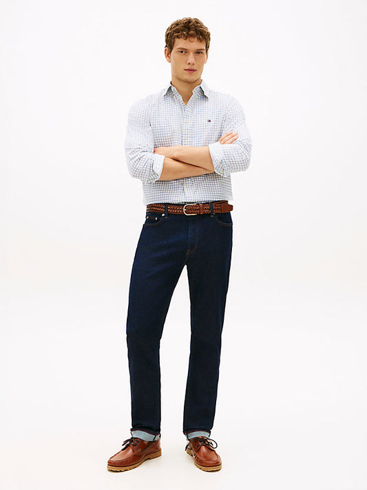 Flex Regular Fit Check Poplin Shirt