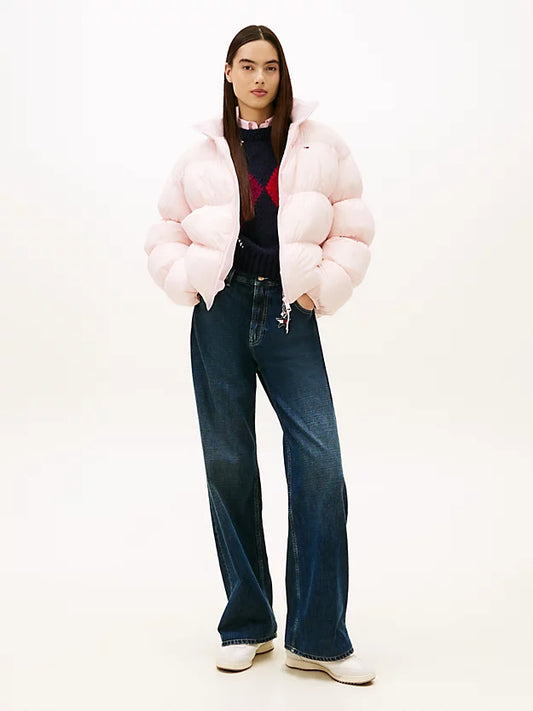 Ruched Down Puffer Jacket