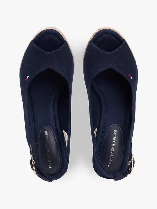 Hemp Slingback Wedge Espadrilles