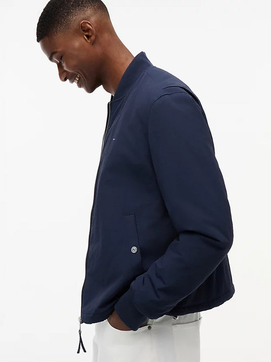 Logo Water Repellent Bomber Jacket