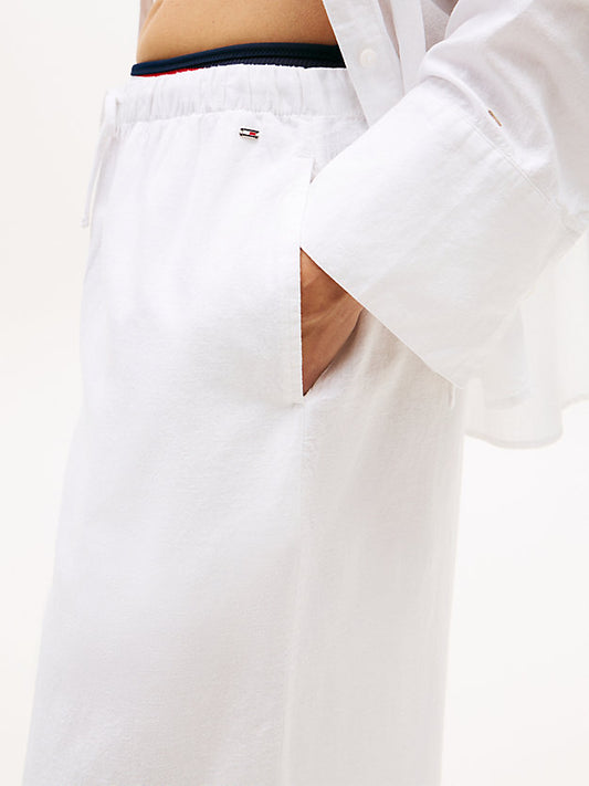 Wide Leg Cover-Up Trousers WiLinen