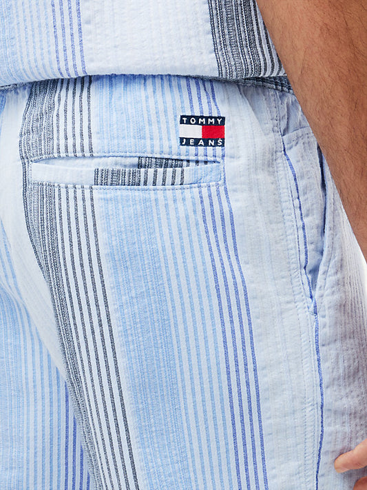 Dobby Stripe Relaxed Shorts