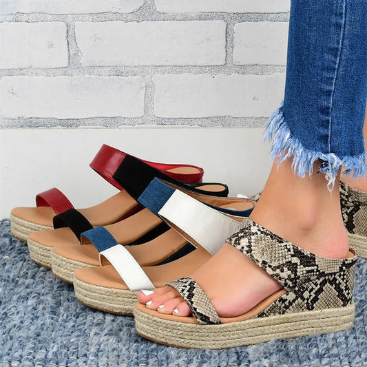 🔥LETZTER TAG 60% RABATT🔥-Keilsandalen für Damen