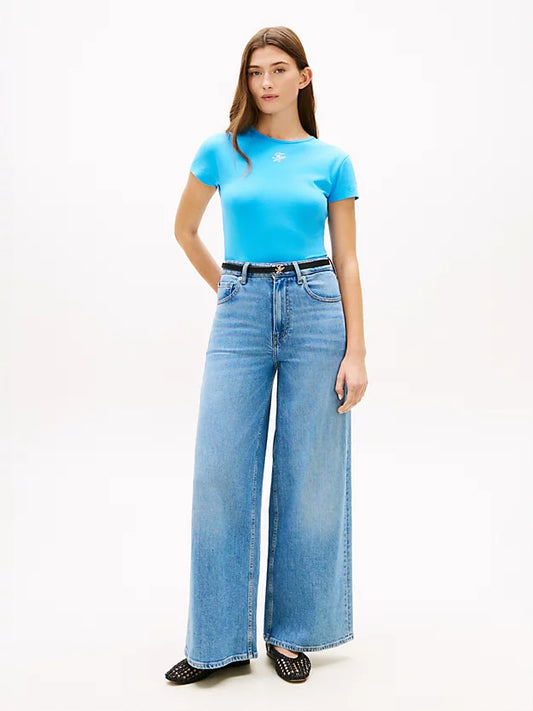 Textured Logo Slim Jersey T-Shirt