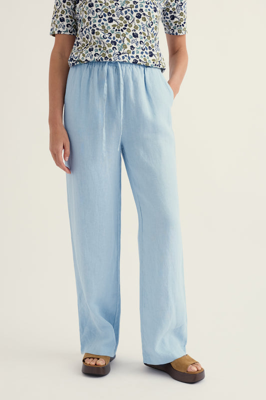 Tide Flow Wide Leg Linen Trousers
