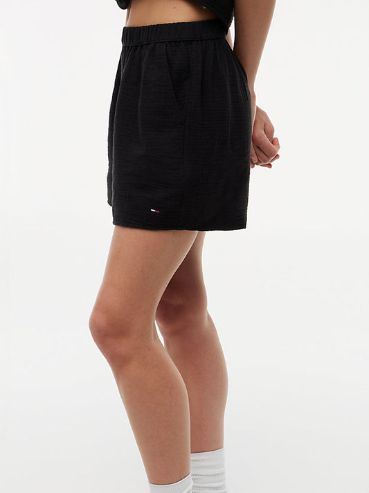Crinkle Textured Relaxed Shorts