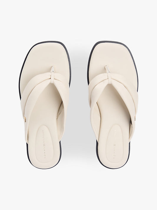 Leather Toe Post Flat Sandals