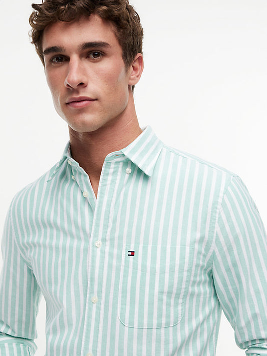 Regular Fit Stripe Oxford Shirt
