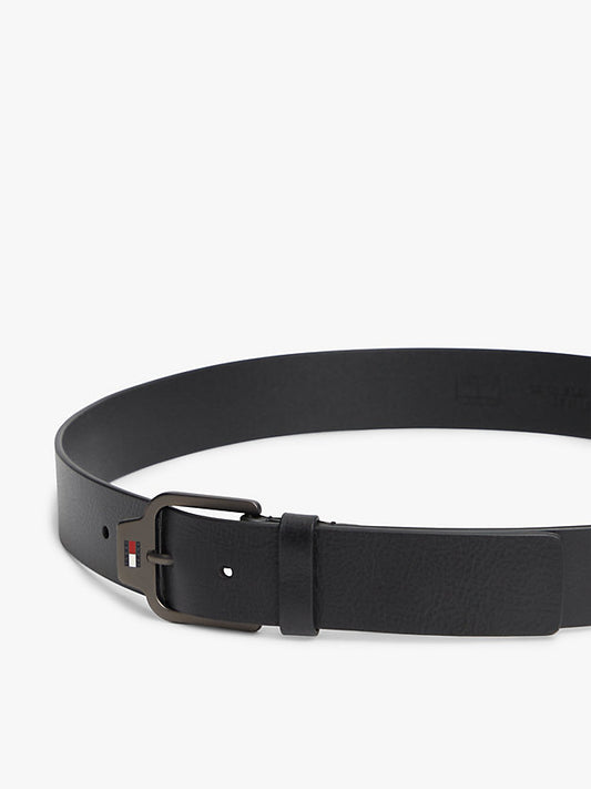 Scanton Logo Textured Leather Belt