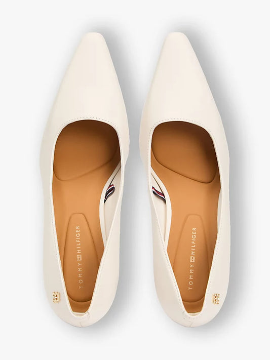 Monogram Plaque Leather High Heels