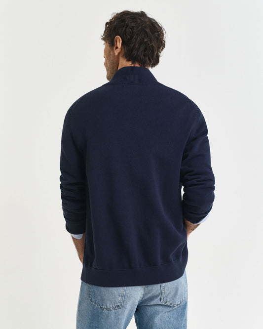 Casual Cotton Zip Cardigan