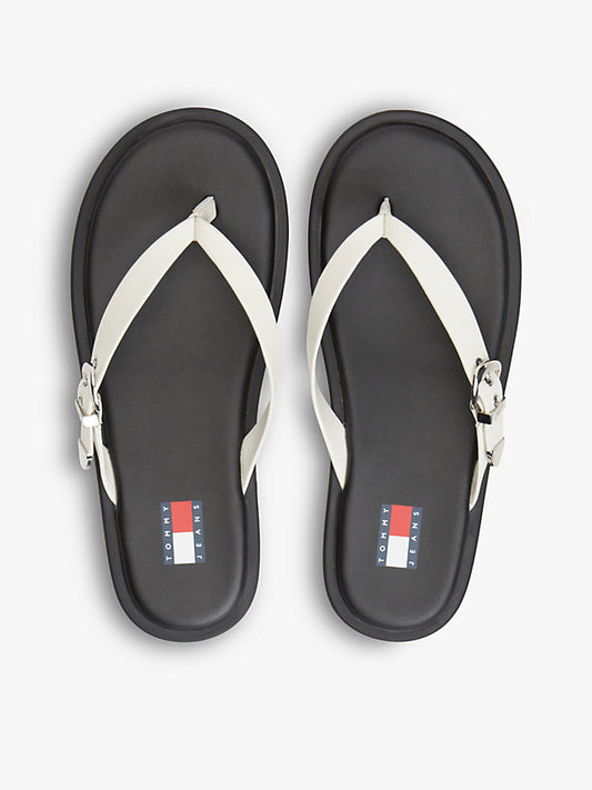 Leather Buckle Flip-Flops