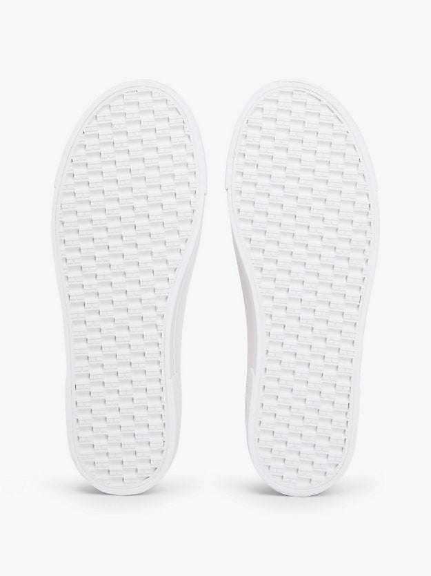 Washed Canvas Platform Trainers