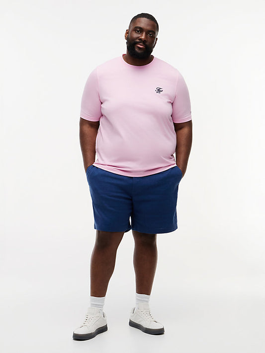 Plus Dover Linen Blend Regular Fit Chino Shorts