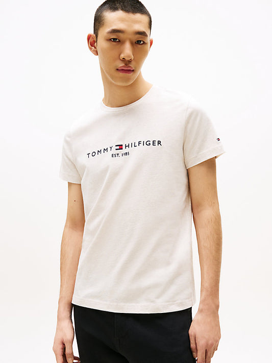 Logo Embroidery Slim Jersey T-Shirt