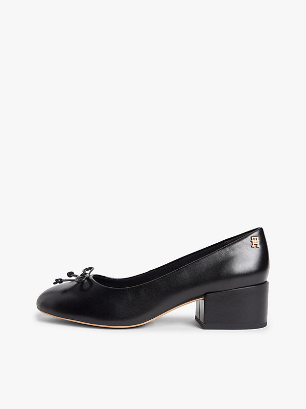 Leather Mary Jane Block Heels