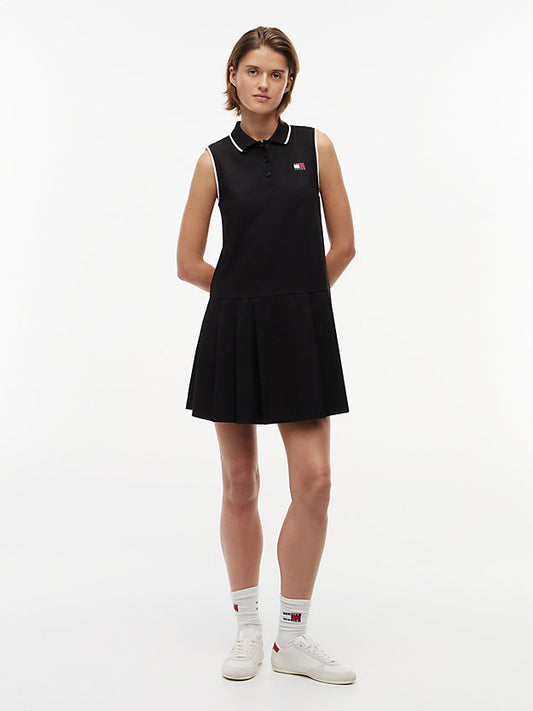 Badge Pique Mini Polo Dress