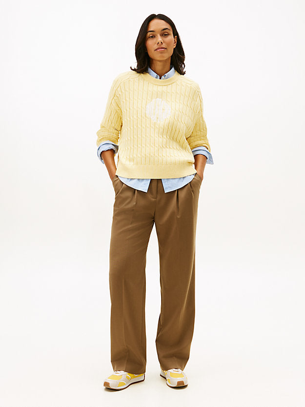 Timeless Pleated Relaxed Straight Leg Trousers