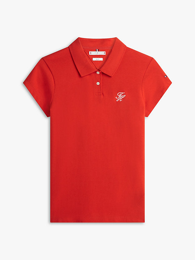 1985 Slim Fit Logo Embroidery Polo Shirt