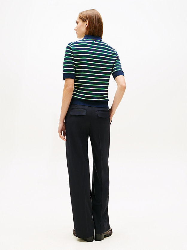 Regular Fit Pique Zip Polo Shirt