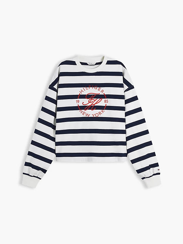 Logo Relaxed Crew Neck Sweatshirt