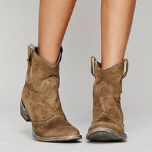 Chaussures Rétro en Cuir à Petit Talon pour Femme