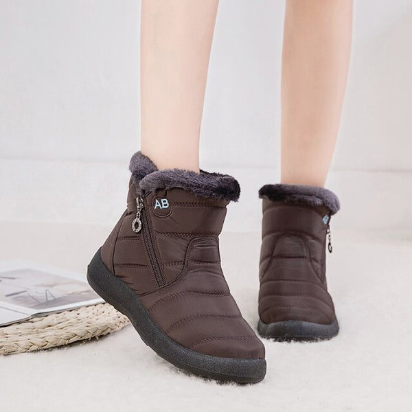 Warme, wasserdichte, rutschfeste orthopädische Stiefel für Damen