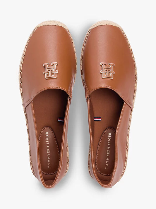 Monogram Leather Espadrilles