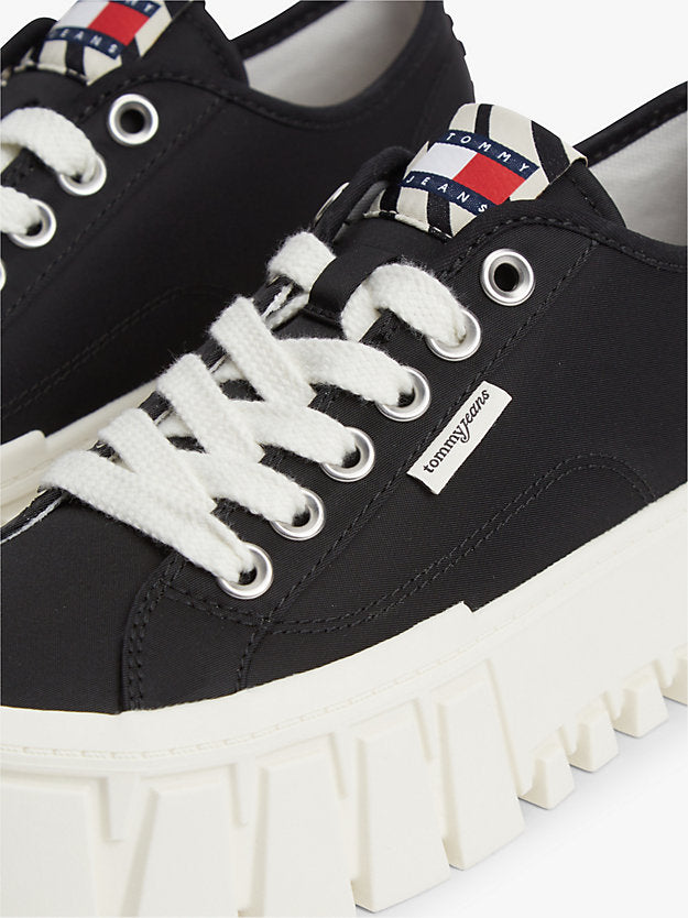 Zebra Print Logo Platform Cupsole Trainers