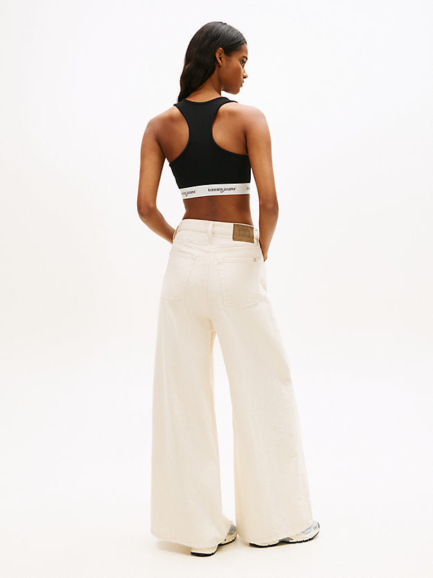 Repeat Logo Tape Racerback Bra Top
