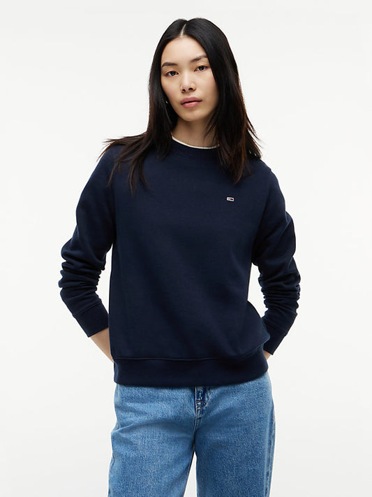 Flag Embroidery Brushed Fleece Sweatshirt