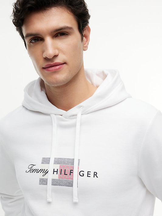 Flag Graphic Terry Drawstring Hoody