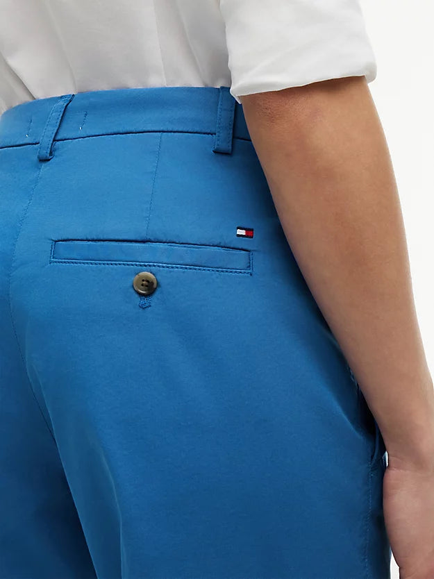 Washed Slim Straight Leg Chinos