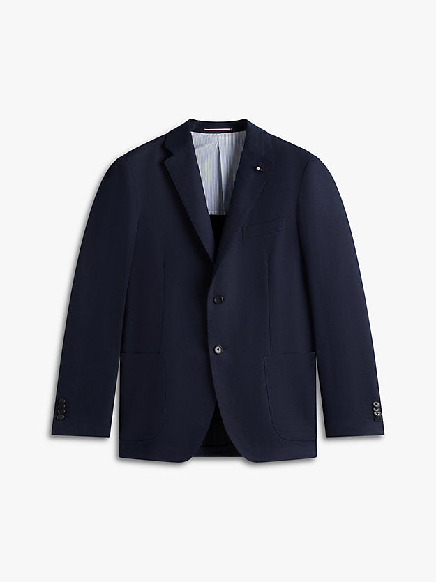 Regular Fit Linen Blend Single Breasted Blazer