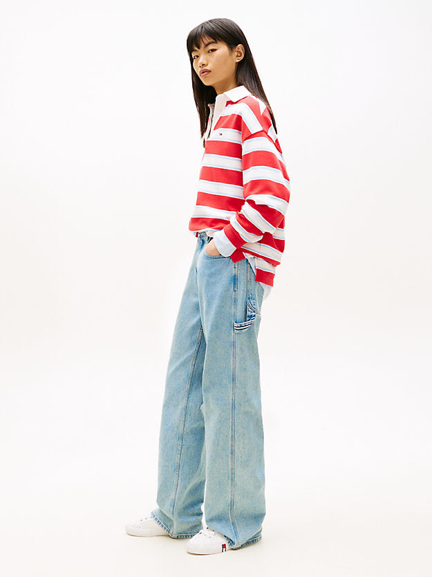 Mia Mid Rise Relaxed Straight Leg Carpenter Jeans