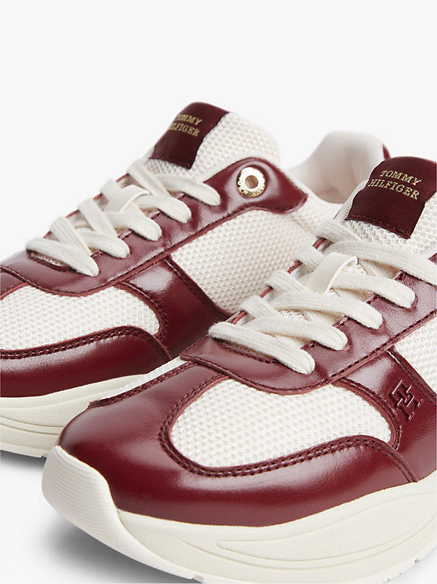 Monogram Mixed Texture Leather Trainers