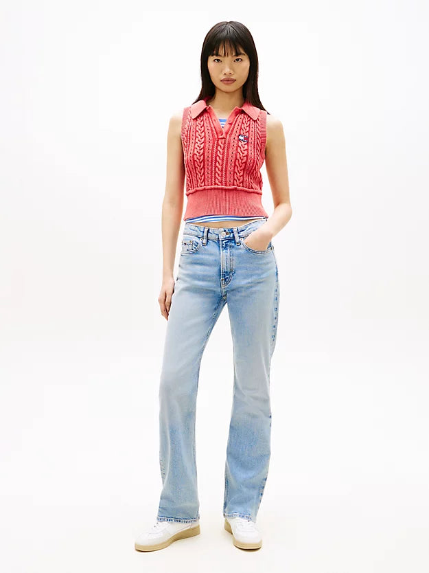 Faded Mid Rise Bootcut Jeans