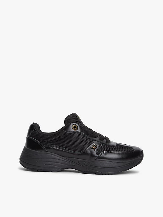 Monogram Mixed Texture Leather Trainers
