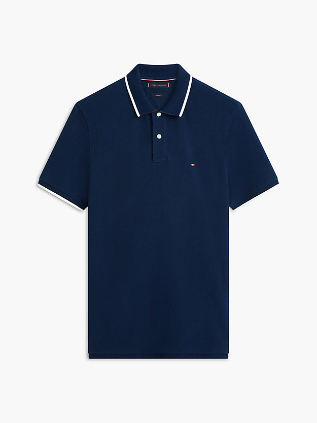 Regular Fit Tipped Pique Polo Shirt