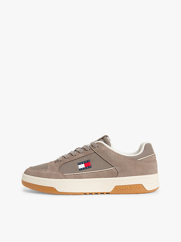 Canvas Leather Cupsole Trainers