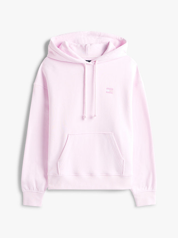 Badge Brushed Terry Boxy Hoody