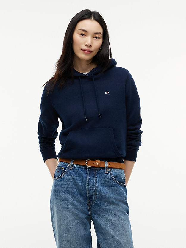 Flag Embroidery Fleece Drawstring Hoody