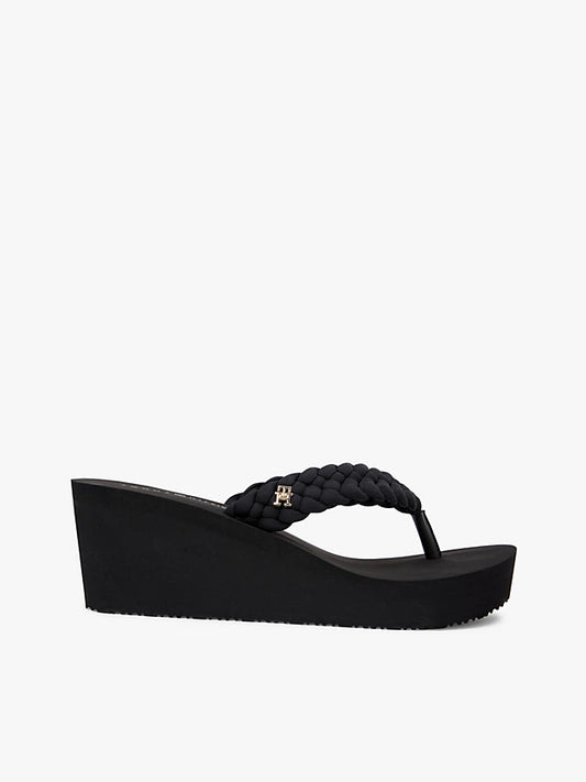 Braided Strap Wedge Flip-Flops
