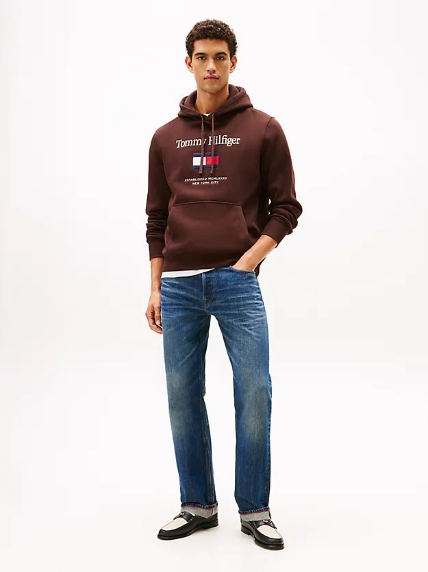 Logo Embroidery Fleece Hoody