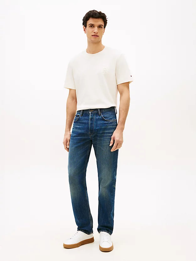 Dover Whiskered Regular Straight Leg Jeans