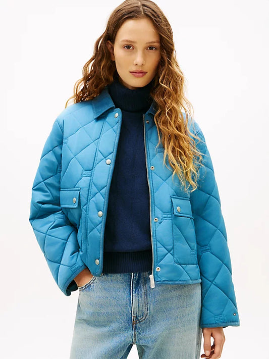 Padded Flag Quilted Water Repellent Jacket